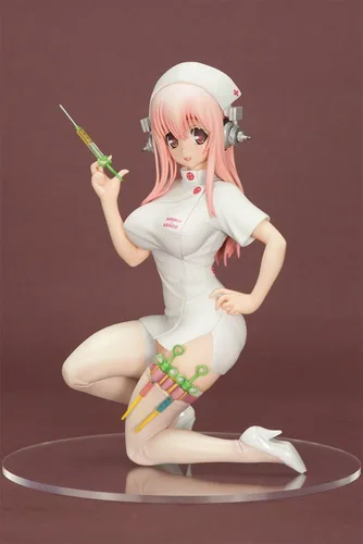 Vista 2 de Orchid Seed - Estatua de PVC Nitro Super Sonic 1/7 Super Sonico Nurse Versión 17 c