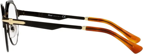 Vista 4 de Persol PO2488V - Marcos redondos para gafas graduadas Lente negrodoradoDemo