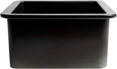 Vista 8 de ALFI brand ABF1818S-BM - Fregadero de cocina, negro mate