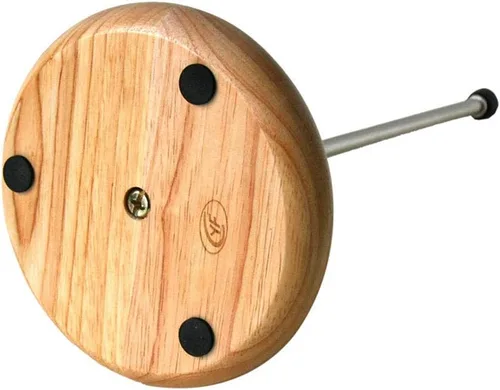 Vista 3 de Soporte de secado de decantador de vino con cabeza de silicona para evitar arañazos, estante desmontable con base de captura de goteo de madera