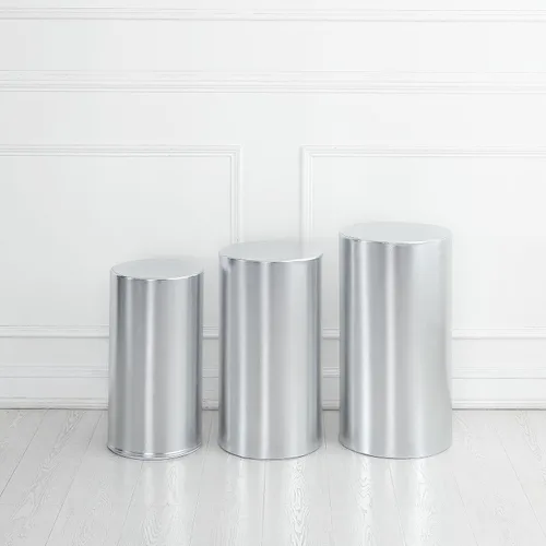 Vista 9 de Fundas para soportes de cilindro para fiestas, soportes de pedestal de cilindro, fundas elásticas de bronce, cubierta de pedestal de cilindro