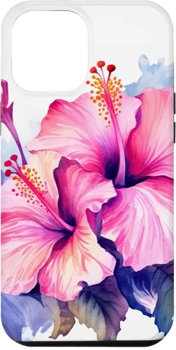 Vista 10 de Funda de flor de hibisco rosa para iPhone 12 mini