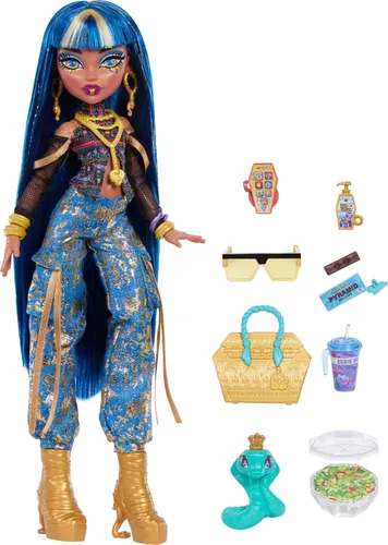 Vista 5 de Monster High Cleo De Nile Muñeca con Pet Cobra