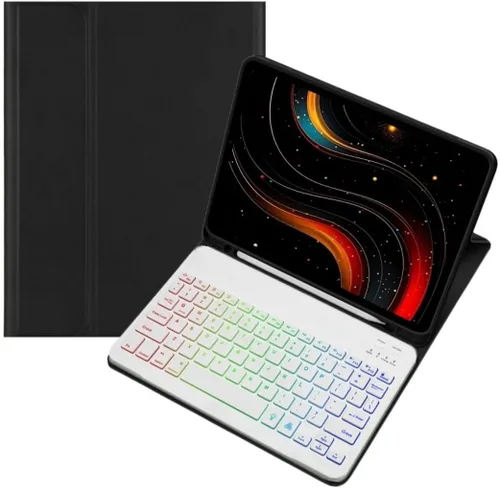 Vista 16 de kaidisen Funda con teclado retroiluminado colorido para Galaxy Tab S6 Lite de 10.4 pulgadas con teclado magnético desmontable Bluetooth RGB