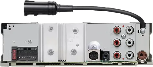 Vista 4 de Kenwood - Receptor de reproductor de CD estéreo USB AUX con Bluetooth para salpicadero, con Enrock Marine Dash Kit protector cubierta de radio, kit