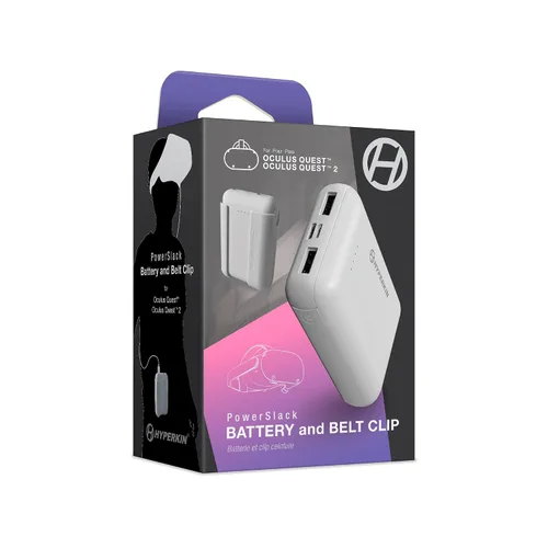 Vista 2 de PowerSlack: Battery and Belt Clip for Oculus Quest/ Oculus Quest™ 2- Hyperkin