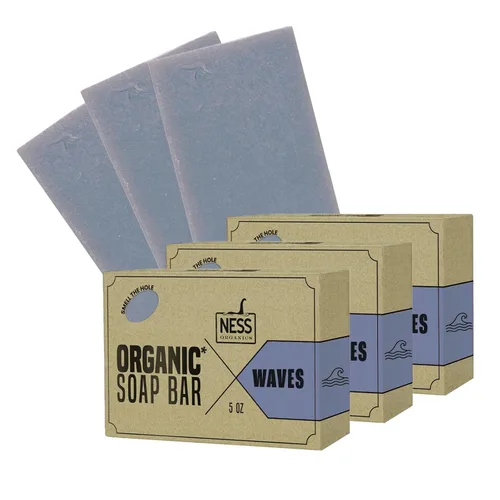 Vista 10 de Ness - Barra de jabón para hombre, aroma a lavanda, jabón natural para hombres, jabón en barra para hombre con ingredientes orgánicos y aceites