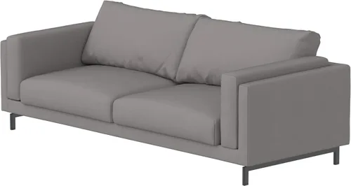 Vista 20 de Fundas de sofá de algodón resistentes compatibles con IKEA Nockeby de tres asientos (ancho: 98.8 in, no 79.9 in), funda de sofá