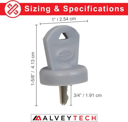 Vista 4 de AlveyTech Llave para Golden Companion I & II GC240/GC340/GC440, Buzzaround Lite y XL (GB106/GB116/GB146), LiteRider (GL110/GL140) - Reemplazo