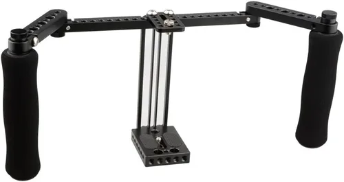 Vista 7 de Camvate - Jaula para monitor con asas ajustables para monitor LCD de 5 y 7 pulgadas