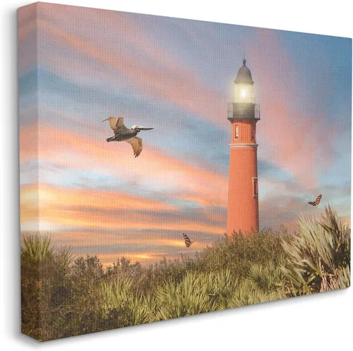 Vista 2 de Ponce Inlet Lighthouse Sunset, 16 x 20 pulgadas - Lienzo decorativo