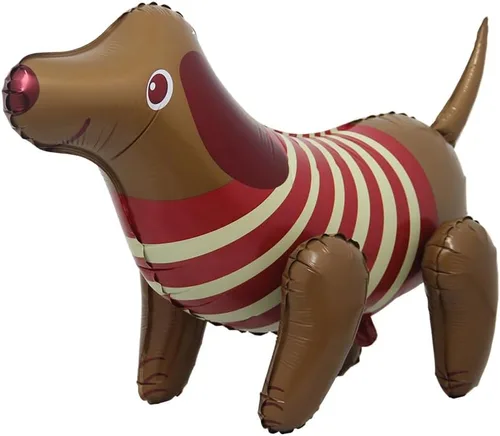 Vista 18 de Globos 4D para caminar con temática de animales de aluminio, león, panda, alpaca, ballon, selva, bosque, zoológico, suministros para fiesta