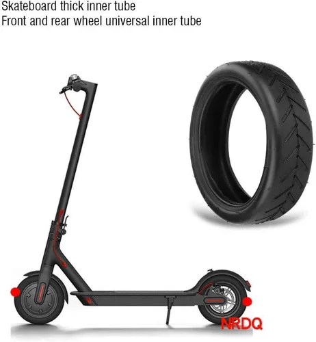 Vista 5 de Scooter Neumático Conjunto De Dos, Rueda Exterior E Interior Neumático De Goma Para Xiaomi Scooter Eléctrico Skateboard 8 1/2 X 2 Neumático Exterior