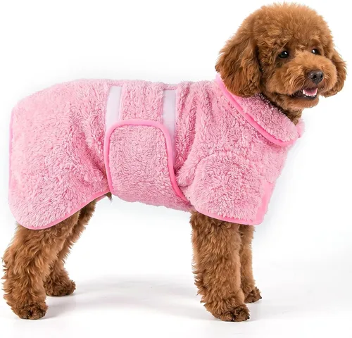 Vista 29 de Bienbee Albornoz para perro, súper absorbente para perros pequeños a Negro