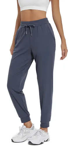 Vista 3 de Blaosn Pantalones deportivos de entrenamiento para mujer con bolsillos, para gimnasio, yoga, atletismo, leggings de descanso, ropa de moda para otoño