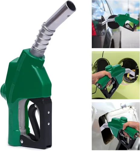 Vista 2 de Boquilla de combustible automática, 1 pulgada, 31.7 galones/min, pistola de combustible de alto caudal, 3 engranajes, ajustable, apagado automático
