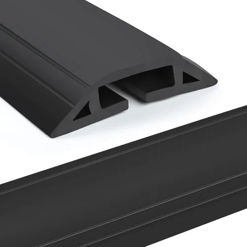 Vista 13 de Eapele Cubierta de cable de suelo de 4 pies, protector de cable resistente, fácil de desenrollar, evita peligros de tropiezos para oficina en casa