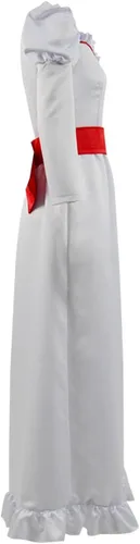 Vista 3 de Vestido de Annabelle Comes Home Cosplay Traje Halloween Horror Muñeca Traje Niña Vestido Blanco
