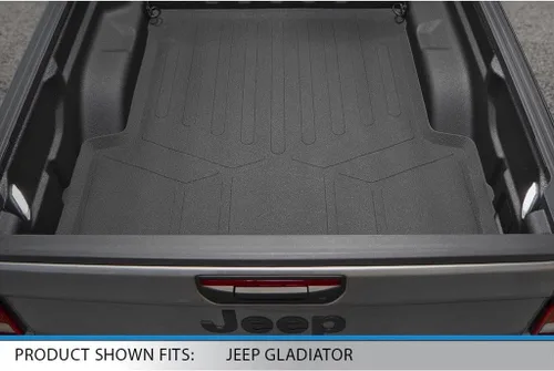 Vista 5 de SMARTLINER Juego de tapetes de piso de ajuste personalizado de 2 filas compatibles con Jeep Gladiator 2020-2025