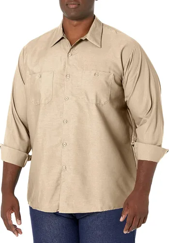 Vista 7 de Red Kap Camisa de trabajo industrial de manga larga para hombre Caqui