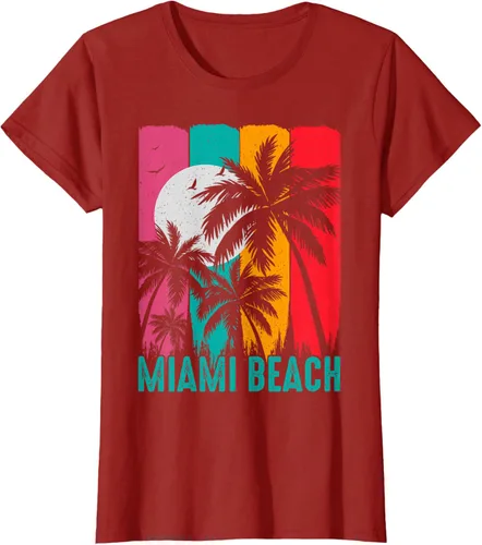 Vista 25 de Camiseta Miami Beach, Negro, S