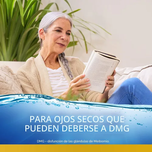 Vista 5 de Refresh Optive Mega-3 – Gotas lubricantes para los ojos, sin conservantes, contenedores de un solo uso de 0.01 onzas líquidas, 30