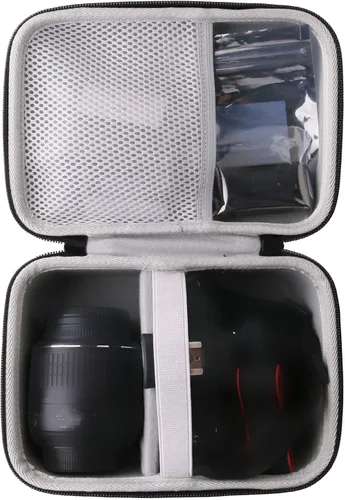 Vista 3 de WAIYUCN Funda rígida de transporte compatible con cámaras SLR Canon EOS Rebel T7/Rebel T8i/Rebel T6 REBEL SL3, compatible con cámara SLR