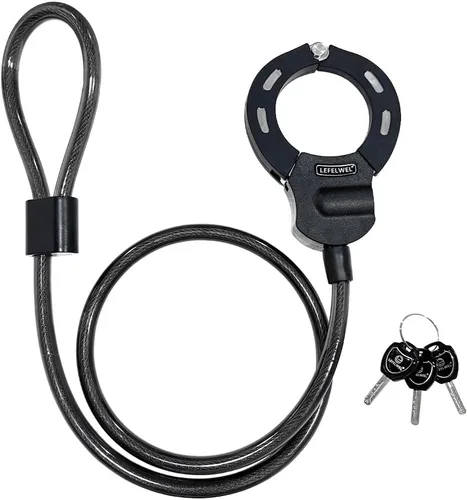 Vista 10 de Cerraduras de Scooter Eléctrico Antirrobo, Cerradura de Cadena de Bicicleta con Bolsa, Mejor Cerradura para Accesorios de Scooter Eléctrico Xiaomi