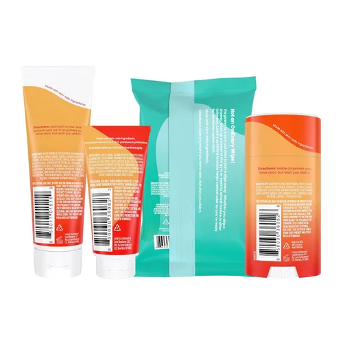 Vista 2 de Lume Set de regalo para el cuidado de la piel para mujeres, paquete de iniciación de desodorante de cuerpo entero - Barra sólida suave, tubo