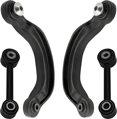 Vista 39 de Detroit Axle - 4 piezas de brazos de control traseros para Ford C-Max, Focus, Mazda 3 5, Volvo C30, C70, S40, V50, 4 brazos de control superiores e