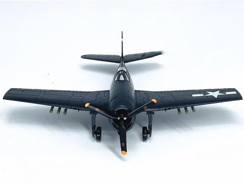 Vista 7 de Fighter Jet Modelo 1/72 Escala US F6F Hellcat Modelo de avión fundido a presión Modelo de avión Modelo de avión Modelo de Avión para Colección