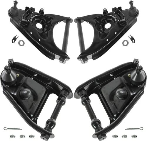 Vista 62 de TRQ Brazo de control superior e inferior del lado del conductor y del pasajero con juego de rótulas compatible con Chevrolet GMC 89-02