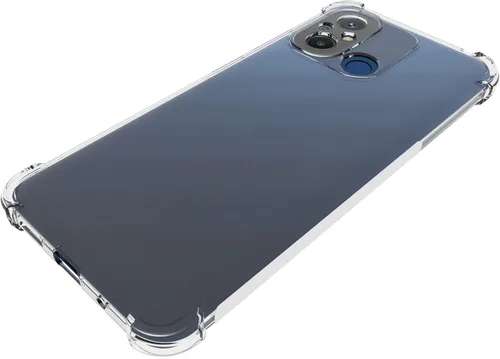 Vista 5 de USTIYA Funda para Redmi 12C Clear TPU Cuatro Esquinas Cubierta Protectora Transparente Suave
