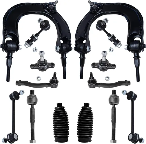 Vista 122 de Detroit Axle - Kit de suspensión frontal de 15 piezas para Jeep Grand Cherokee 99-04 1999 2000 2001 2002 2003 2004, brazos de control superior e