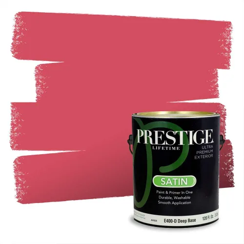 Vista 380 de Prestige Paints Pintura exterior e imprimación en uno, 1 galón, plano, coincidencia comparable de Valspar* Amber Rose*