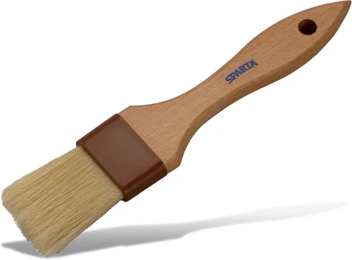 Vista 12 de SPARTA 4037000 Cepillo de repostería de nailon para hornear cerdas de jabalí en ángulo con mango de madera dura y cerdas epoxi para cocinas