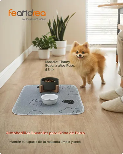 Vista 2 de Feandrea Almohadillas lavables para orina para perros, impermeables, 24 x