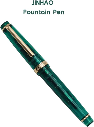 Vista 16 de 82 Pluma estilográfica - Barril de material acrílico, plumín extrafino de iridio con convertidor de tinta, pluma de escritura suave, diseño clásico