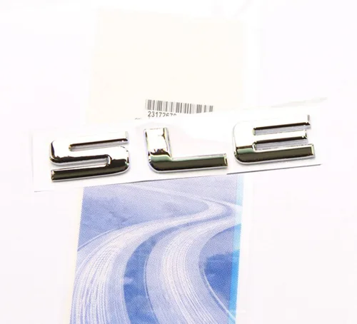 Vista 2 de Yoaoo Paquete de 2 insignias cromadas OEM SLE compatibles con Sierra Denali Glossy