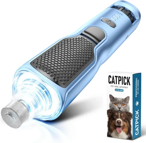 Vista 10 de CATPICK Molinillo de uñas silencioso de 7 velocidades para perros y gatos Blanco