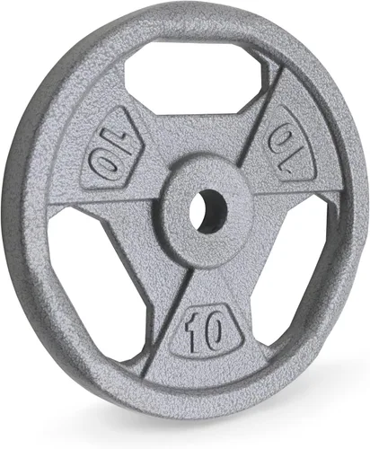 Vista 10 de Marcy Classic - Discos de agarre estándar de hierro fundido de 1" para entrenamiento de fuerza y levantamiento de pesas