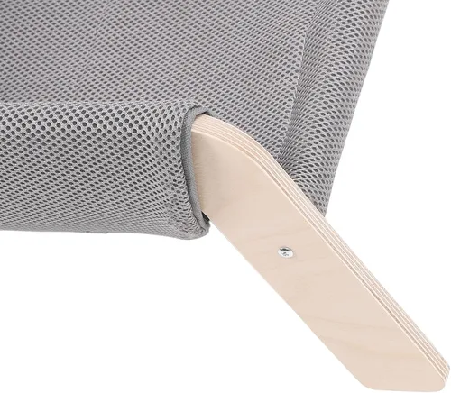 Vista 7 de Cat Hammock, High Strength Pine Wood Minimalist Design Elevated Multifunctional Cat Furniture, Elevated Bed with for Cats Kittens and Puppies (Grey)