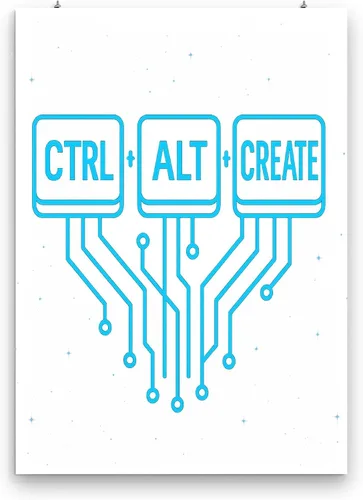 Vista 3 de Tech Circuitry Design Poster - Gloss Paper Finish - Wall Decor for Programmers and Gamers