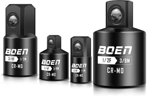 Vista 7 de BOEN Adaptador de enchufe de impacto de 1 "F a 3/4 "M, acero Cr-Mo, juego de adaptadores de enchufe para conversiones de controlador de impacto