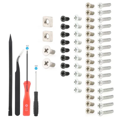 Vista 8 de 52PCS Full Screws Set for Nintendo New 3DS XL/LL Screw Replacement Console Head Accessories Parts with Repair Tools (Pack of 3)