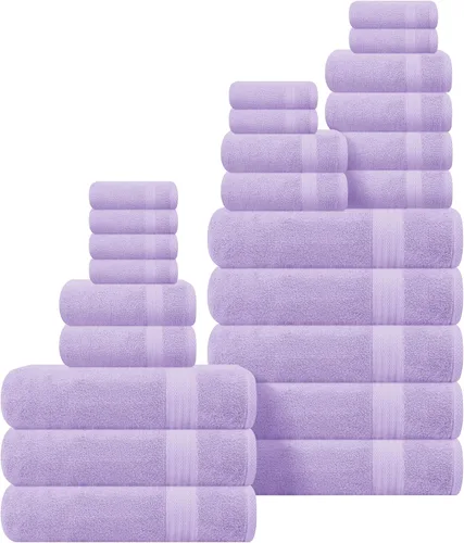Vista 104 de GLAMBURG Juego de 2 Sábanas de Baño Extra Grandes de Algodón Premium de 700 GSM - 100% Algodón Peinado - 2 Sábanas de Baño 35x70 pulgadas - Calidad