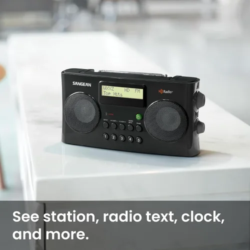 Vista 15 de Sangean HDR-16 HD radio portátil AM/FM-Stereo