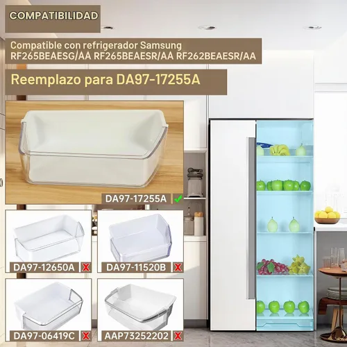 Vista 2 de Kojem DA97-17255A - Contenedor de repuesto para puerta de refrigerador