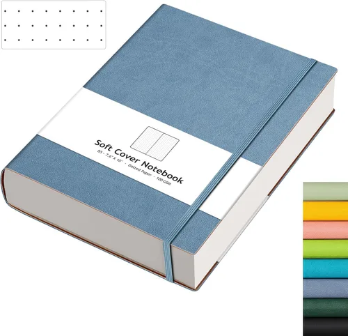 Vista 15 de AHGXG Cuaderno de papel cuadriculado - Cuaderno de papel de cuadrícula tamaño A4 grande 8.5''×11'', 320 páginas de diario grueso, papel cuadriculado