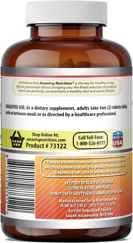 Vista 4 de Amazing Formulas Bromelain 2000 mg por porción, suplemento de tabletas, sin OMG, sin gluten, fabricado en Estados Unidos (1 paquete, 120 unidades)